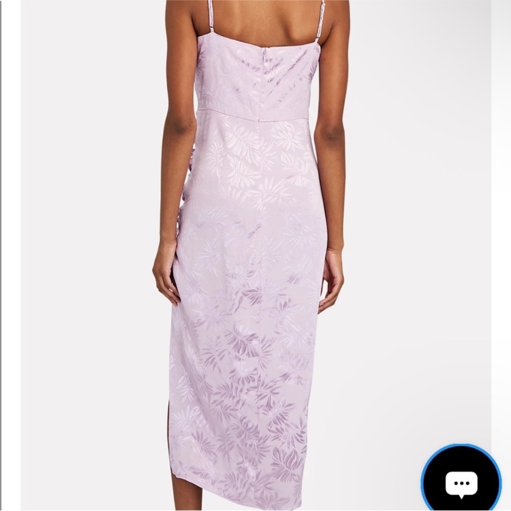 NWT Saylor Gardenia Ruched Jaquered MIDI Dress Gown - Picture 3 of 9